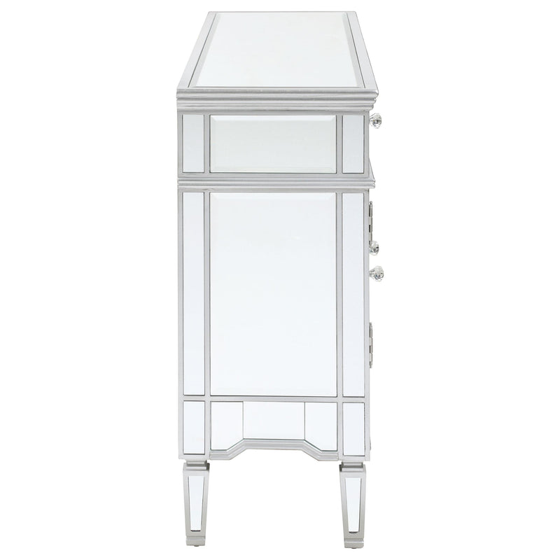  Coaster Furniture Duchess 950849 5-Drawer Mirrored Storage Accent Cabinet - Silver IMAGE 7