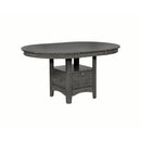  Coaster Furniture Lavon 108211 Oval 60-inch Extension Leaf Dining Table - Medium Grey IMAGE 1