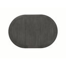  Coaster Furniture Lavon 108211 Oval 60-inch Extension Leaf Dining Table - Medium Grey IMAGE 2