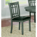  Coaster Furniture Lavon 108212 Wood Dining Side Chair - Medium Grey (Set of 2) IMAGE 5