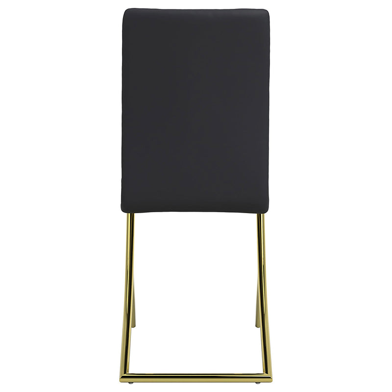  Coaster Furniture Carmelia 105172 Upholstered Dining Side Chair - Black (Set of 4) IMAGE 6
