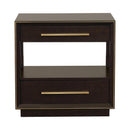  Coaster Furniture Durango 223262 2-Drawer Nightstand - Smoked Peppercorn IMAGE 1
