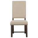  Coaster Furniture Twain 109143 Upholstered Dining Side Chair - Beige IMAGE 2