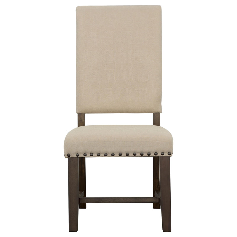  Coaster Furniture Twain 109143 Upholstered Dining Side Chair - Beige IMAGE 2
