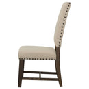  Coaster Furniture Twain 109143 Upholstered Dining Side Chair - Beige IMAGE 4