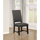  Coaster Furniture Twain 109142 Upholstered Dining Side Chair - Warm Grey IMAGE 1