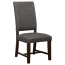  Coaster Furniture Twain 109142 Upholstered Dining Side Chair - Warm Grey IMAGE 2