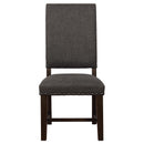  Coaster Furniture Twain 109142 Upholstered Dining Side Chair - Warm Grey IMAGE 3