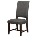  Coaster Furniture Twain 109142 Upholstered Dining Side Chair - Warm Grey IMAGE 4