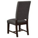  Coaster Furniture Twain 109142 Upholstered Dining Side Chair - Warm Grey IMAGE 6