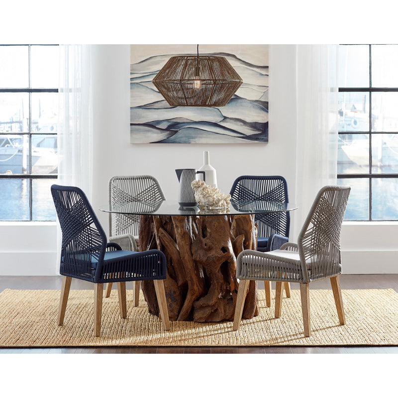  Coaster Furniture Nakia 110033 Woven Rope Dining Side Chairs - Grey IMAGE 9