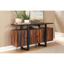  Coaster Furniture Ditman 110185 4-door Solid Wood Sideboard Buffet - Grey Sheesham IMAGE 7