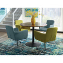  Coaster Furniture Cora 110280 Round 40-inch Wood Top Dining Table - Brown Walnut IMAGE 3