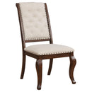  Coaster Furniture Brockway 110312 Upholstered Dining Chair - Barley Java IMAGE 1