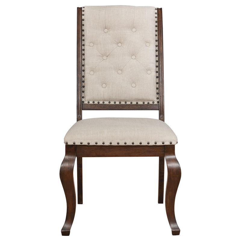  Coaster Furniture Brockway 110312 Upholstered Dining Chair - Barley Java IMAGE 2
