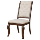  Coaster Furniture Brockway 110312 Upholstered Dining Chair - Barley Java IMAGE 3