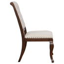  Coaster Furniture Brockway 110312 Upholstered Dining Chair - Barley Java IMAGE 7