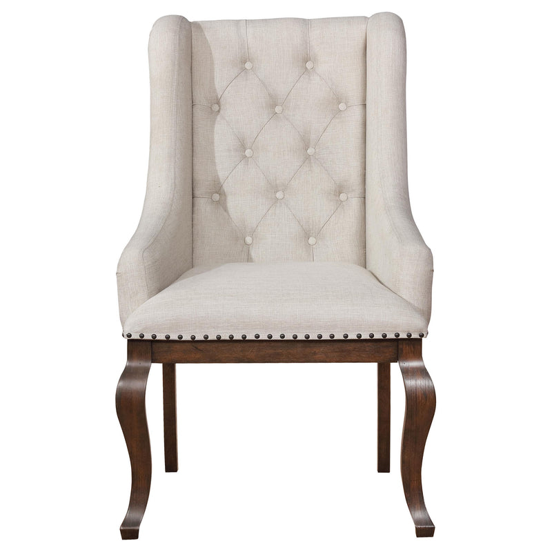  Coaster Furniture Brockway 110313 Upholstered Arm Chair - Barley Java IMAGE 2