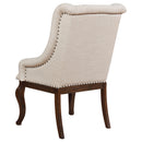  Coaster Furniture Brockway 110313 Upholstered Arm Chair - Barley Java IMAGE 5