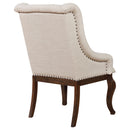  Coaster Furniture Brockway 110313 Upholstered Arm Chair - Barley Java IMAGE 6