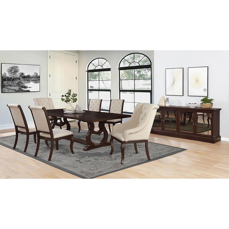  Coaster Furniture Brockway 110313 Upholstered Arm Chair - Barley Java IMAGE 8