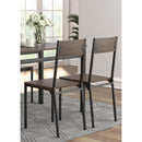  Coaster Furniture Lana 150505 5-piece Rectangular Dining Set - Dark Brown and Black IMAGE 2