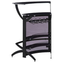  Coaster Furniture Dallas 182135 2-shelf Curved Freestanding Home Bar Cabinet - Black IMAGE 5