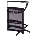  Coaster Furniture Dallas 182135 2-shelf Curved Freestanding Home Bar Cabinet - Black IMAGE 7