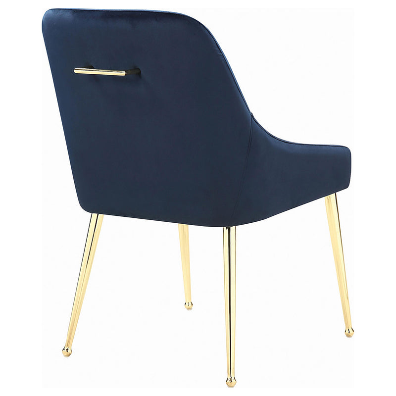  Coaster Furniture Mayette 192492 Upholstered Dining Side Chair - Blue IMAGE 6