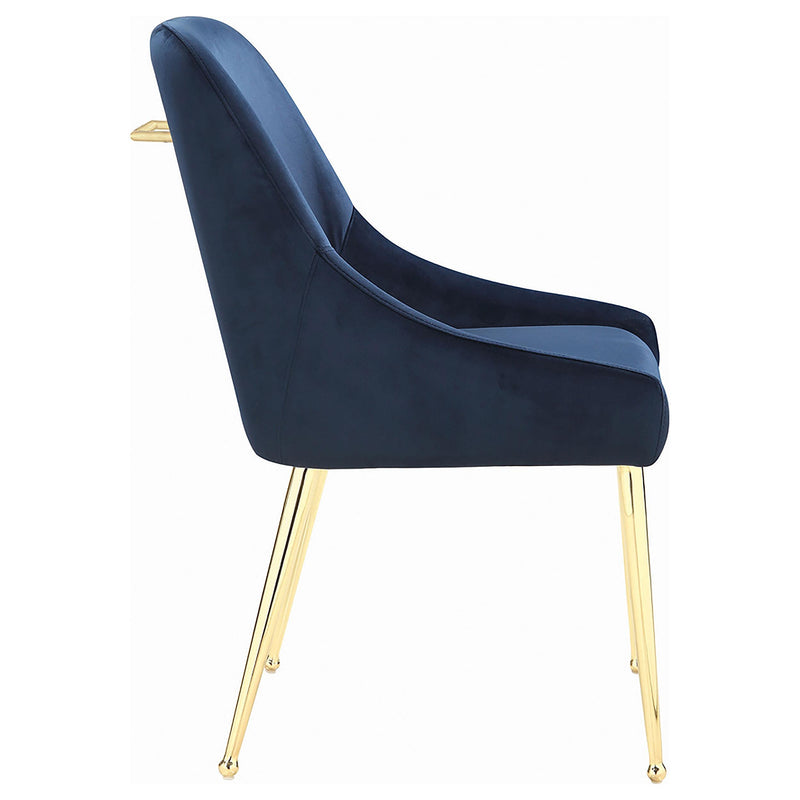  Coaster Furniture Mayette 192492 Upholstered Dining Side Chair - Blue IMAGE 7
