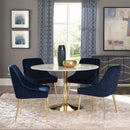  Coaster Furniture Mayette 192492 Upholstered Dining Side Chair - Blue IMAGE 9