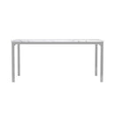  Coaster Furniture Athena 110101 Rectangular 64-inch Faux Marble Dining Table - Chrome IMAGE 2