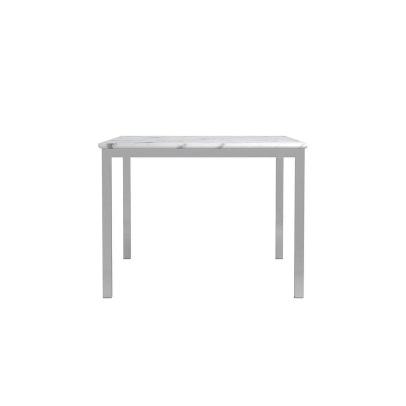  Coaster Furniture Athena 110101 Rectangular 64-inch Faux Marble Dining Table - Chrome IMAGE 3
