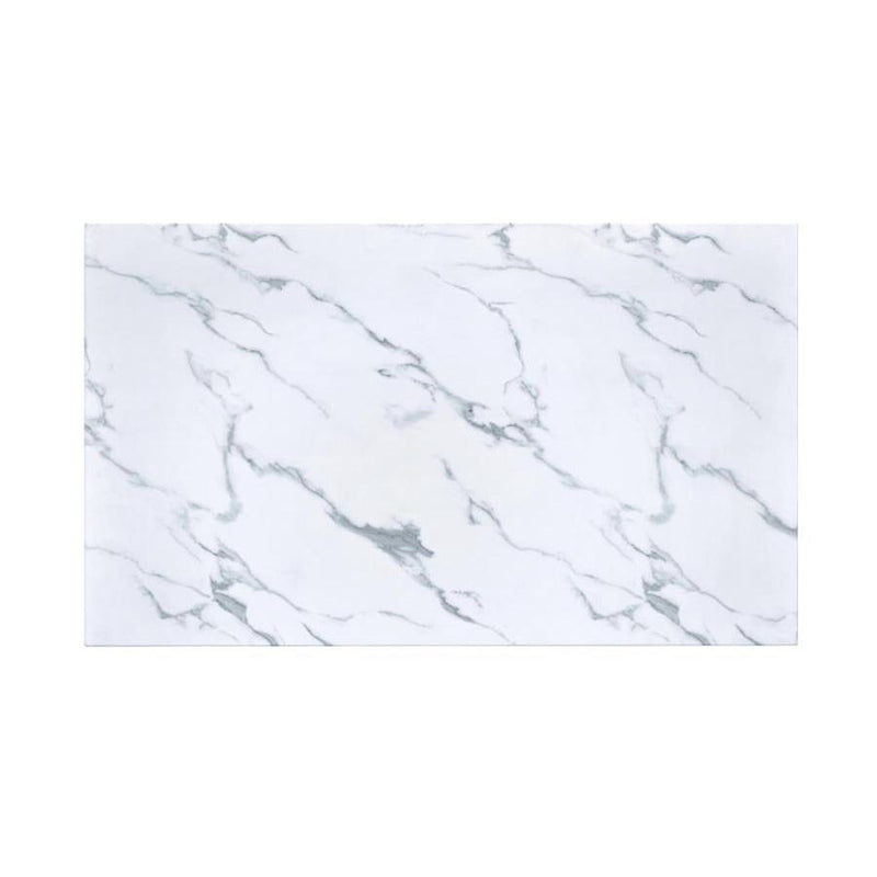  Coaster Furniture Athena 110101 Rectangular 64-inch Faux Marble Dining Table - Chrome IMAGE 4