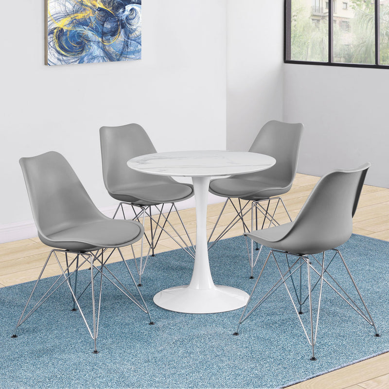  Coaster Furniture Juniper 110262 Polypropylene Dining Side Chair - Grey IMAGE 10