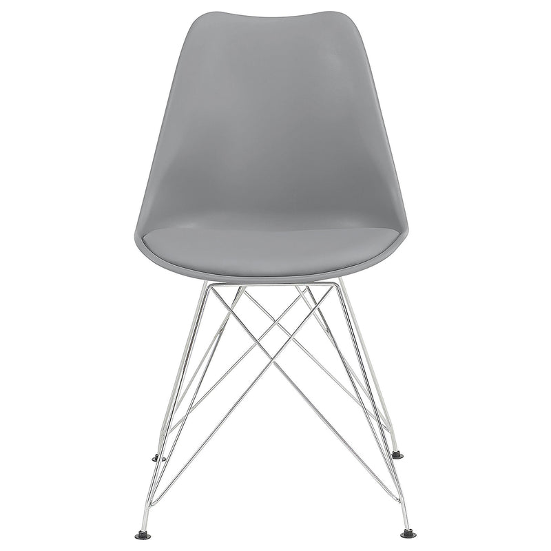  Coaster Furniture Juniper 110262 Polypropylene Dining Side Chair - Grey IMAGE 2