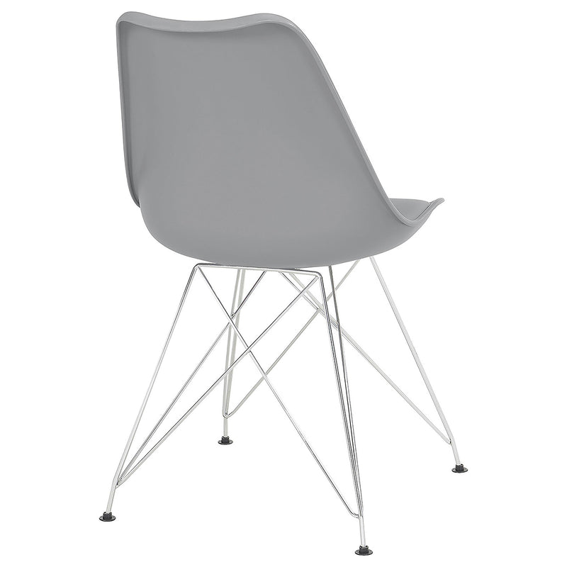 Coaster Furniture Juniper 110262 Polypropylene Dining Side Chair - Grey IMAGE 7