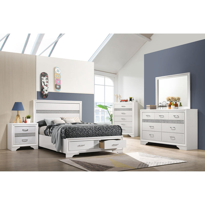  Coaster Furniture Miranda 205111F 51-inch Wood Full Storage Panel Bed - White IMAGE 10