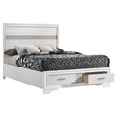 Coaster Furniture Miranda 205111F 51-inch Wood Full Storage Panel Bed - White IMAGE 2