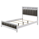  Coaster Furniture Barzini 205891Q Wood Queen Panel Bed - White IMAGE 4