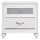  Coaster Furniture Barzini 205892 2-Drawer Nightstand - White IMAGE 2