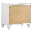  Coaster Furniture Barzini 205892 2-Drawer Nightstand - White IMAGE 5
