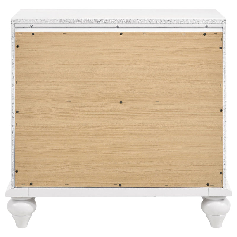  Coaster Furniture Barzini 205892 2-Drawer Nightstand - White IMAGE 6