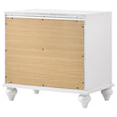  Coaster Furniture Barzini 205892 2-Drawer Nightstand - White IMAGE 7