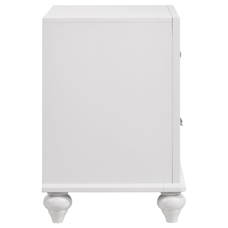  Coaster Furniture Barzini 205892 2-Drawer Nightstand - White IMAGE 8