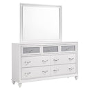 Coaster Furniture Barzini 205893 7-Drawer Dresser - White IMAGE 5