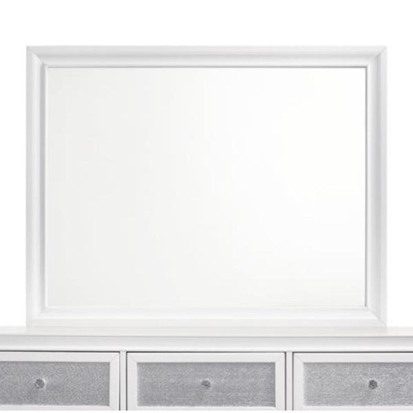  Coaster Furniture Barzini 205894 Dresser Mirror - White IMAGE 1