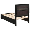  Coaster Furniture Miranda 206361T 51-inch Wood Twin Storage Panel Bed - Black IMAGE 6