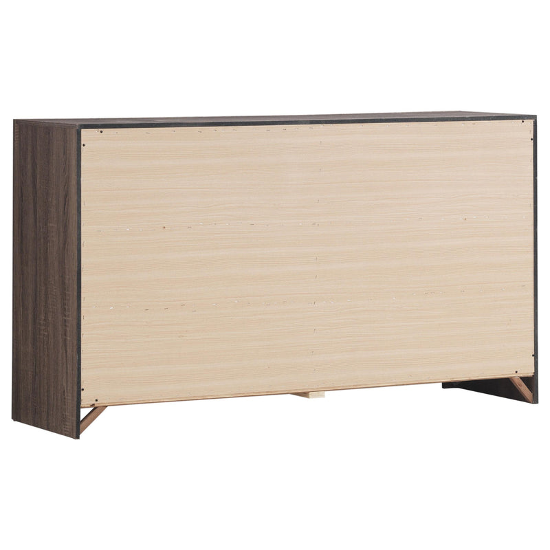  Coaster Furniture Brantford 207043 6-Drawer Dresser - Barrel Oak IMAGE 5