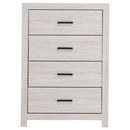  Coaster Furniture Brantford 207055 4-Drawer Bedroom Chest - Coastal White IMAGE 2
